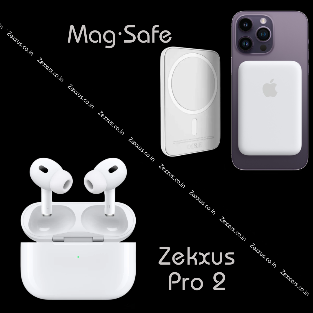 Zexpods Pro 2nd Generation ANC | Free 5000mAh MagSafe Powerbank | (Type-C) 100% Hassle-Free Warranty